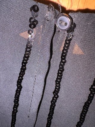 Mono negro H&M lentejuelas