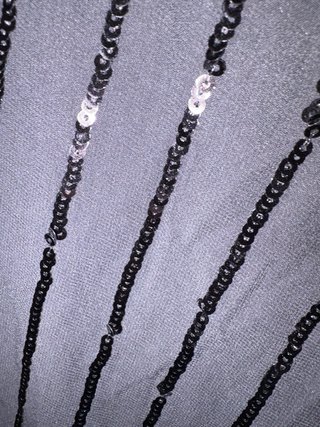 Mono negro H&M lentejuelas