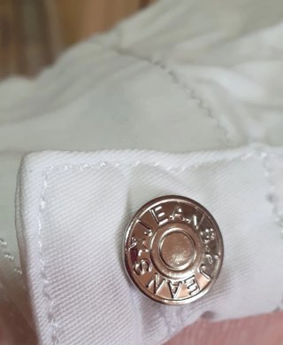 Cazadora Jean Blanca Talla M