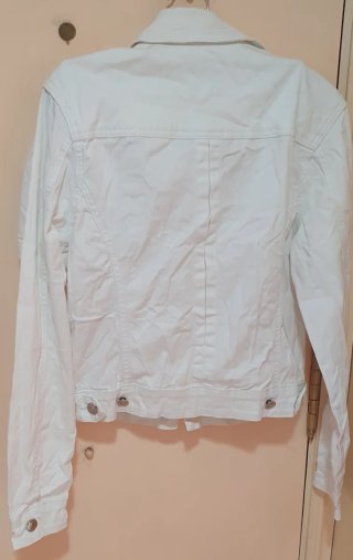 Cazadora Jean Blanca Talla M