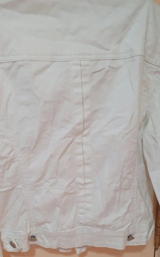 Cazadora Jean Blanca Talla M