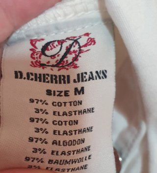 Cazadora Jean Blanca Talla M