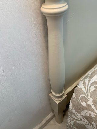 Cabecero de cama 150 madera beige/blanco