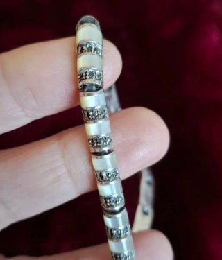 Conjunto Plata 925 y Nácar Collar y Anillo