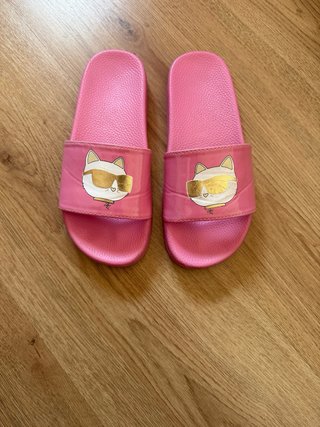 Chinelas Karl Lagerfeld menina rosa tamanho 36