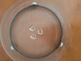 Plato giratorio microondas cristal