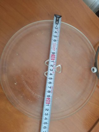 Plato giratorio microondas cristal