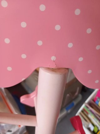 Perchero infantil mariposa rosa