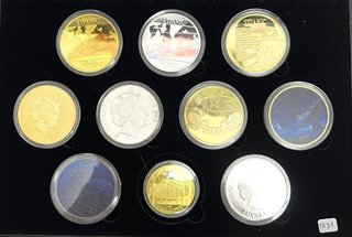 10 Monedas Conmemorativas : En memoria del Titanic