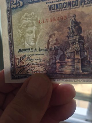 Lote 10 Billetes 25 Pesetas Banco de España 1928