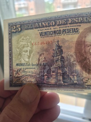 Lote 10 Billetes 25 Pesetas Banco de España 1928