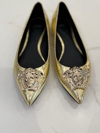 Bailarinas Versace Oro Medusa