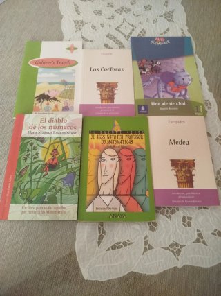 Lote 6 Libros Lectura Secundaria y Bachillerato