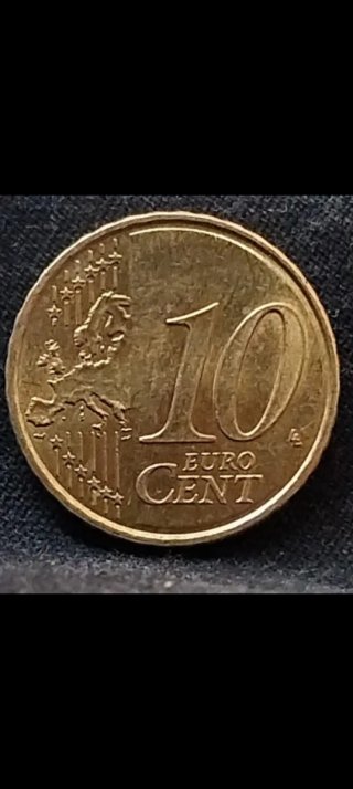 10 Céntimos Andorra 2019 - Con Rayado de Cuño de F