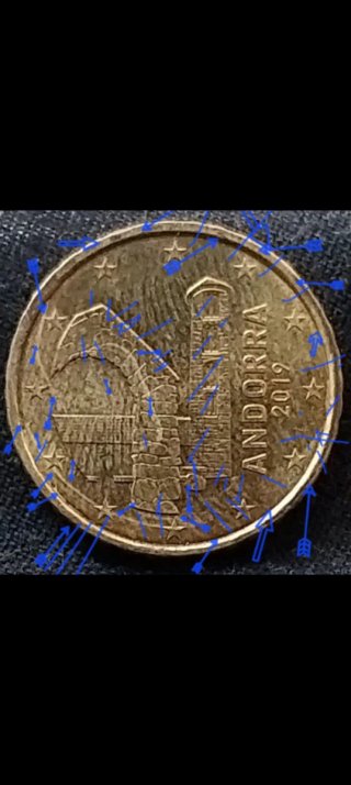 10 Céntimos Andorra 2019 - Con Rayado de Cuño de F