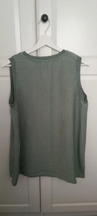 Pantalón ancho verano rayas verde y blanco