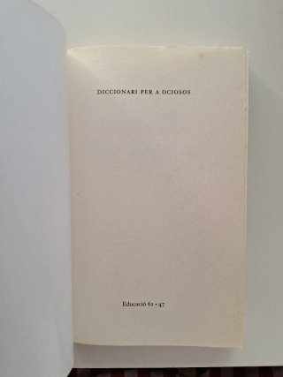 Diccionari per a ociosos