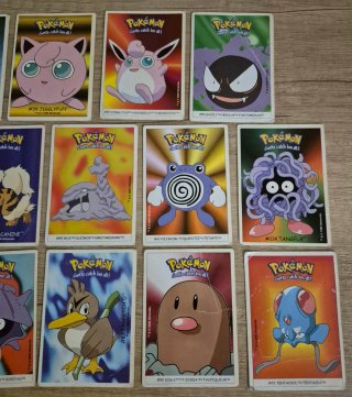 Lote de Cromos Pokémon Boomer Dunkin 1999 y 2000