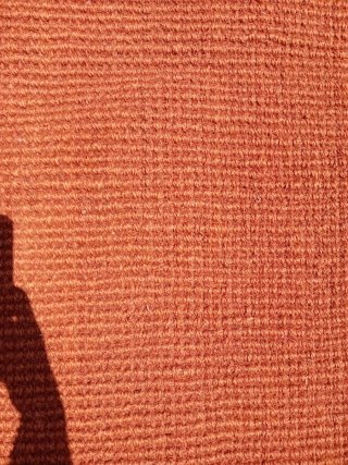 Alfombra Yute color teja