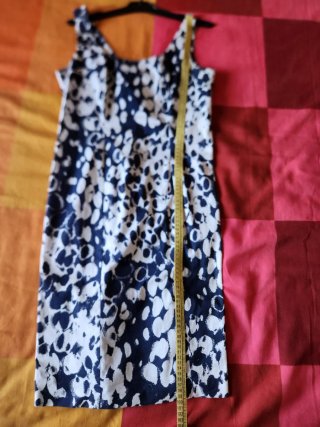 Tubino estivo blu e bianco