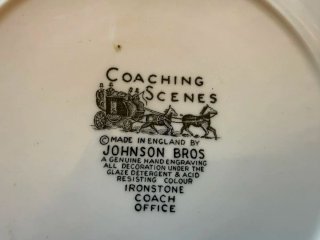 Juego tazas de café Coaching Scenes Johnson Bros.