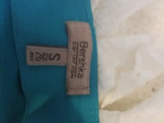 Minifalda de Tubo Elástica Bershka Turquesa