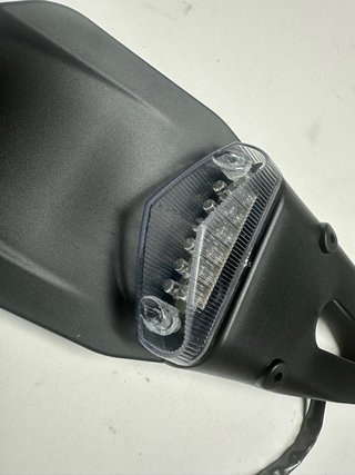 Portamatriculas led transparente