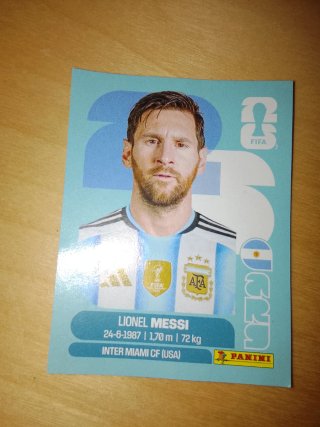Cromo Panini Leo Messi Básica Mundial 2026