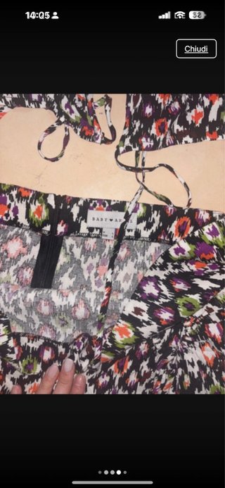 Coordinato gonna e top fantasia
