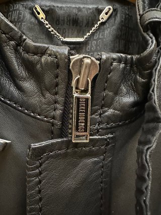 Chaqueta Bikkembergs Piel Negra