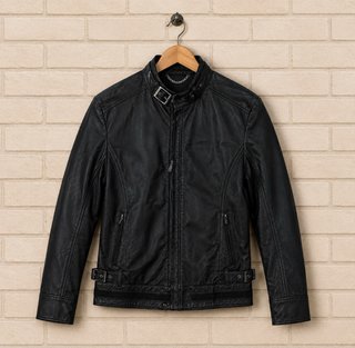 Chaqueta Bikkembergs Piel Negra