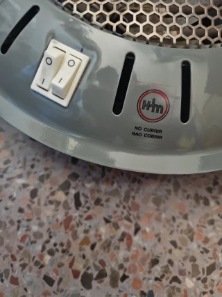 Brasero Eléctrico HJM 900W Gris
