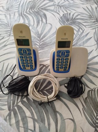 Teléfonos Inalámbricos Philips Beige/Azul