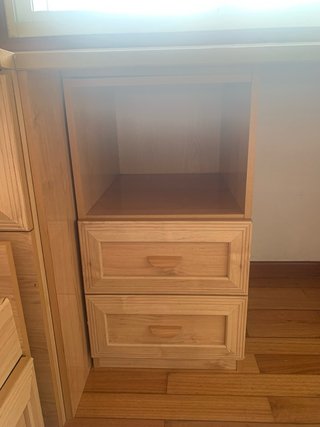 Habitación juvenil madera con cama nido