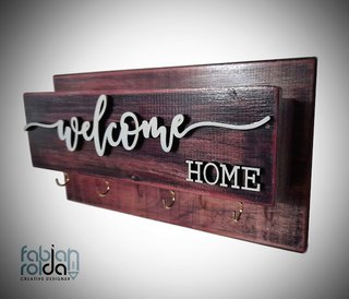 Estante para llaves decorativo