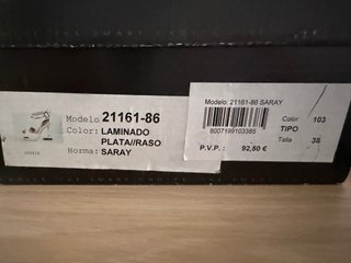 Zapatos Angari Azul y Plata - Usados una vez