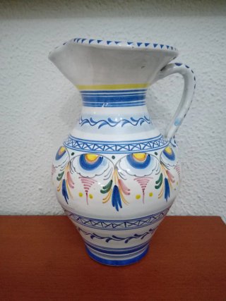Jarra cerámica vintage decorada