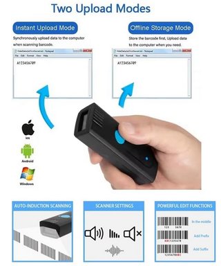 Mini Escáner Código Barras y QR Nuevo
