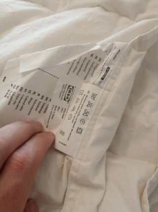 Edredón de plumas blanco ikea mysa ronn