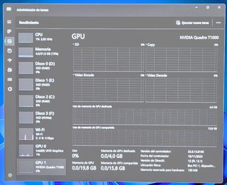 Portátil 4K Dell i7 32GB RAM 1TB Workstation
