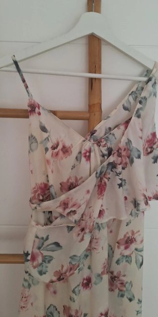 Vestido largo floral Zara mujer