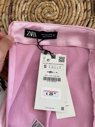 Falda midi satinada