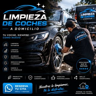 Limpieza de coches: interior exterior.