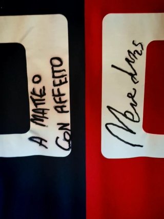 Camiseta Cagliari Marco Sau 25 Firmada