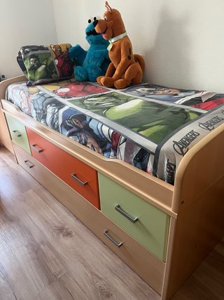 Cama nido 90x190 con cajones