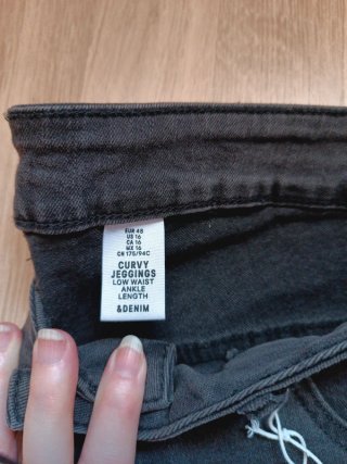 Jeans Curvy H&M Negros Nuevos