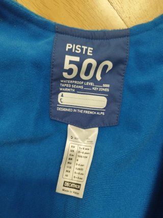 Pantalón nieve y esquí niño 5-6 años