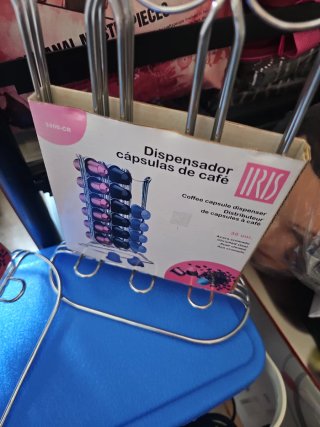 Dispensador Cápsulas Café IRIS Acero Cromado