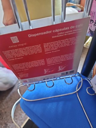 Dispensador Cápsulas Café IRIS Acero Cromado