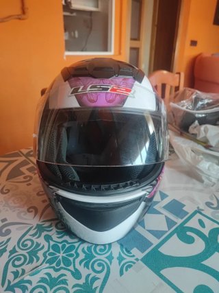 Casco Integral LS2 Mariposas Moradas